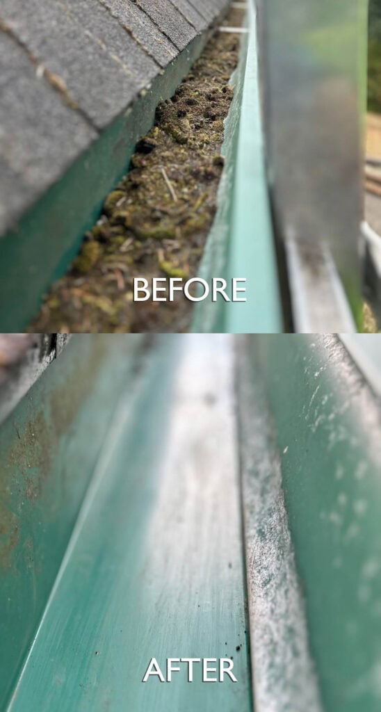 Roof Cleaning in Salem, Oregon | Moss Removal Service Roof Cleaning Before and After Salem Oregon | Moss Removal Results Moss Boss Roofing Salem Oregon