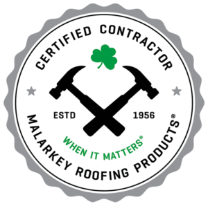 Malarkey Certified Contractor badge for Moss Boss Roofing in Oregon